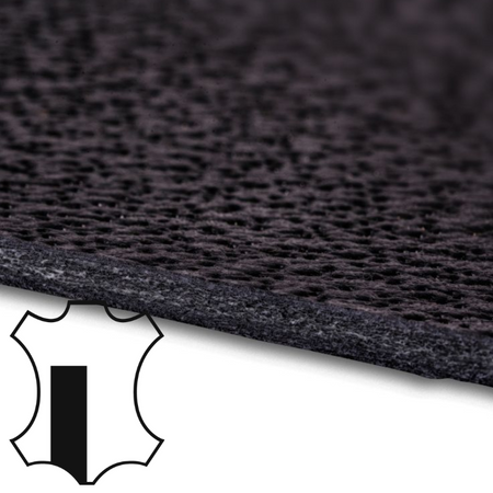 leather quarter grained gavarnie equestrian edge black