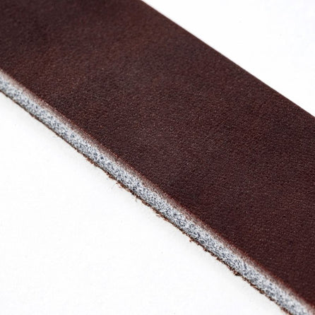 stretched leather strap della equestrian chocolate slice