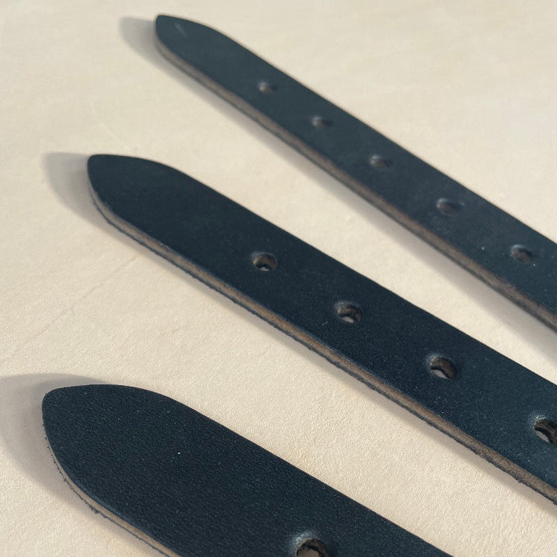 Set of 10 girth straps boyoma pre-stretched black equestrian zoom