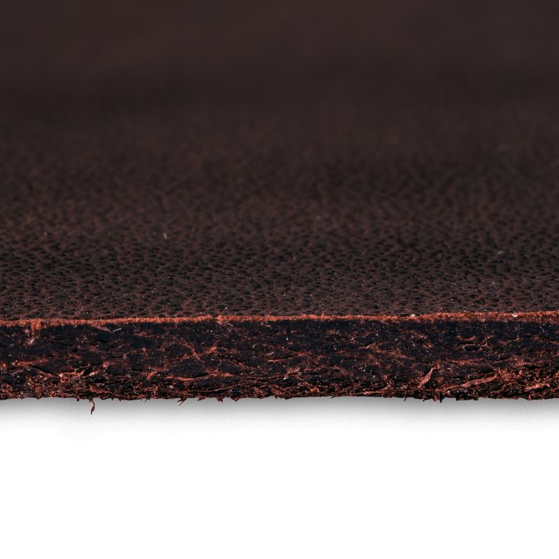 lanière de cuir demi dosset 220x3cm aniline niagara harnachement tranche chocolat