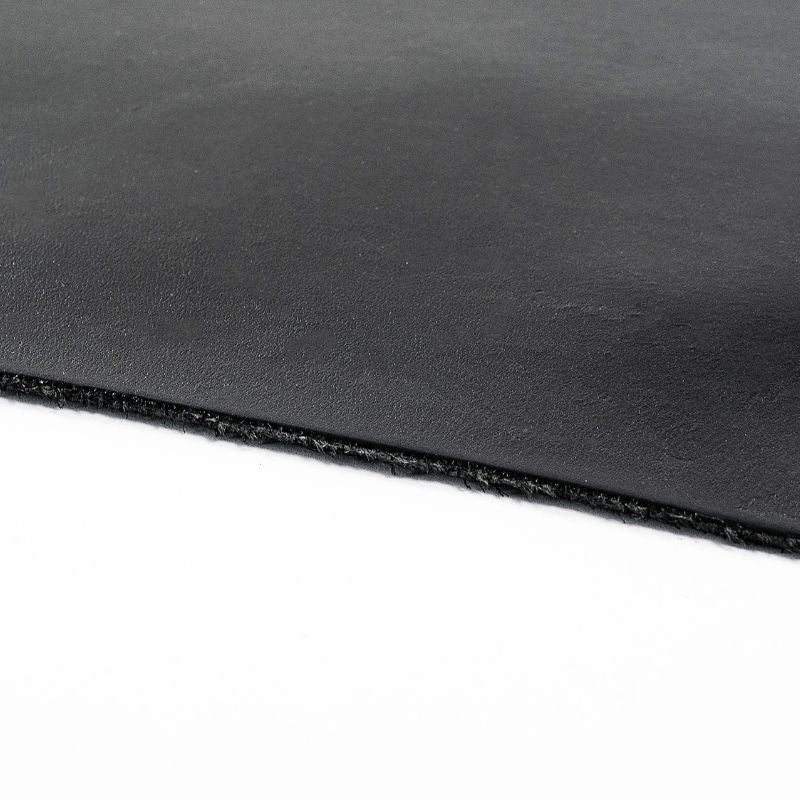 butt dyed split leather Detian leather goods black edge