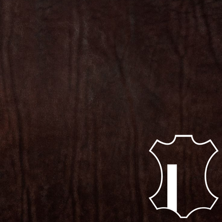 cuir etire tiers de croupon boyoma equestre chocolat fleur