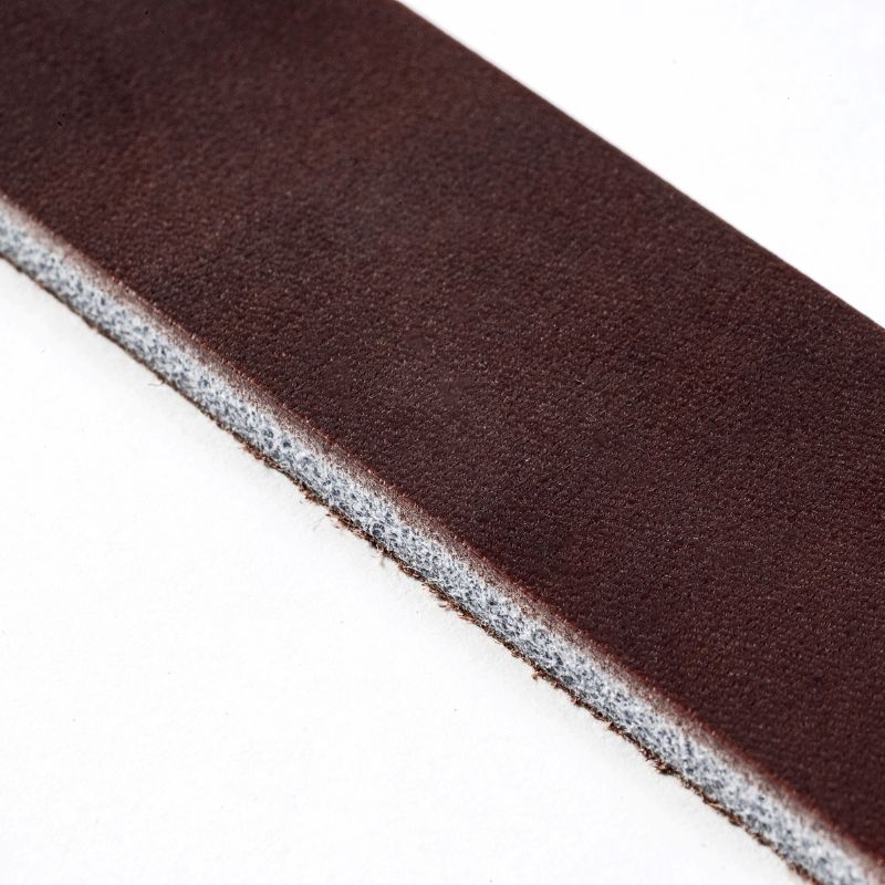 stretched leather strap della equestrian chocolate slice