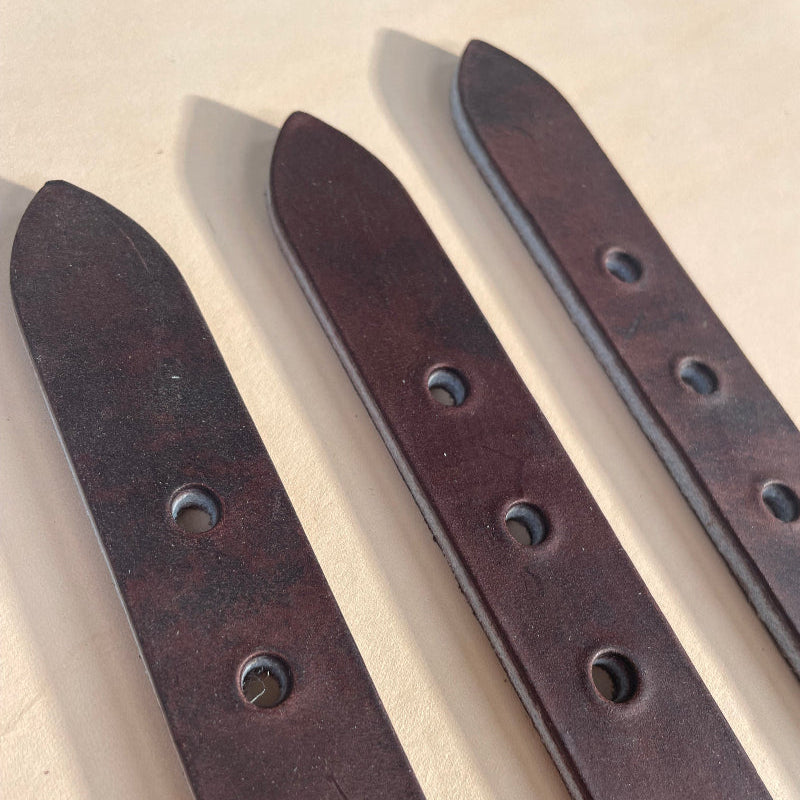 lot de 10 contre sanglons della etire chocolat equestre zoom 