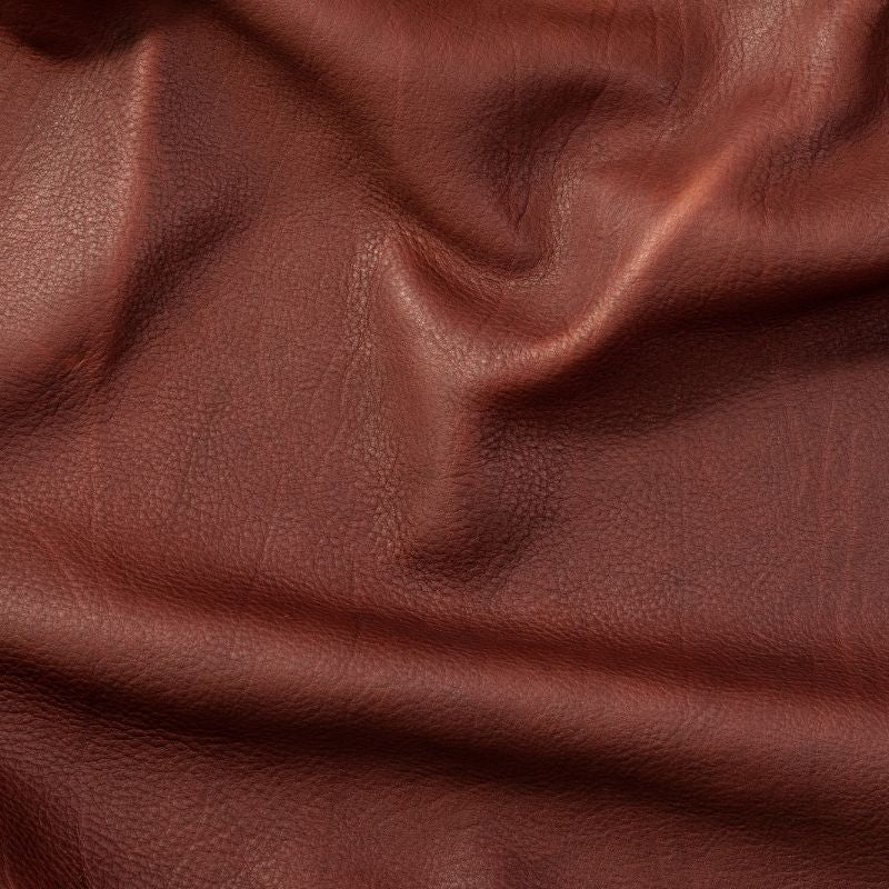 soft full hide Hukou leather goods chocolate grain