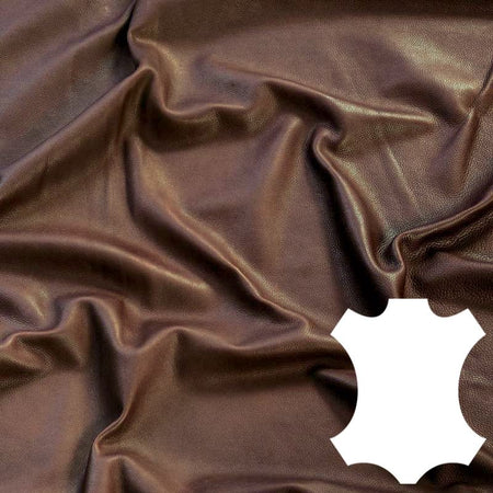 peau souple aniline angel equestre fleur chocolat