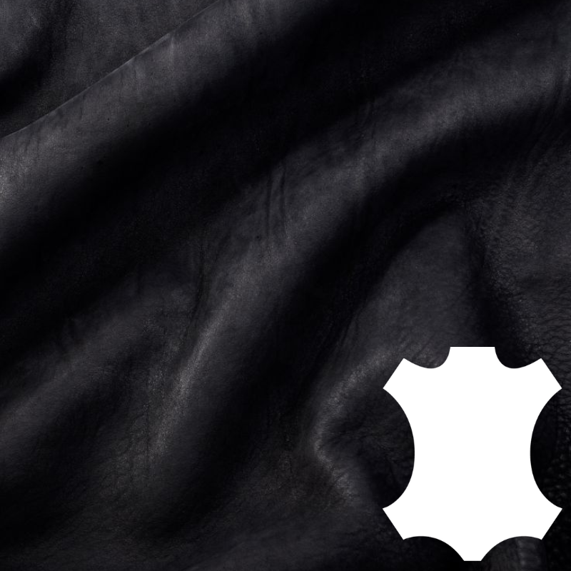 hide soft aniline hukou equestrian black grain