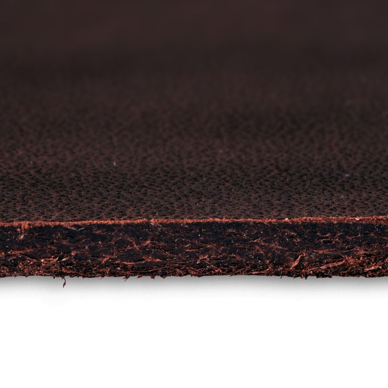 lanière de demi dosset 220x3cm teinté niagara maroquinerie tranche chocolat